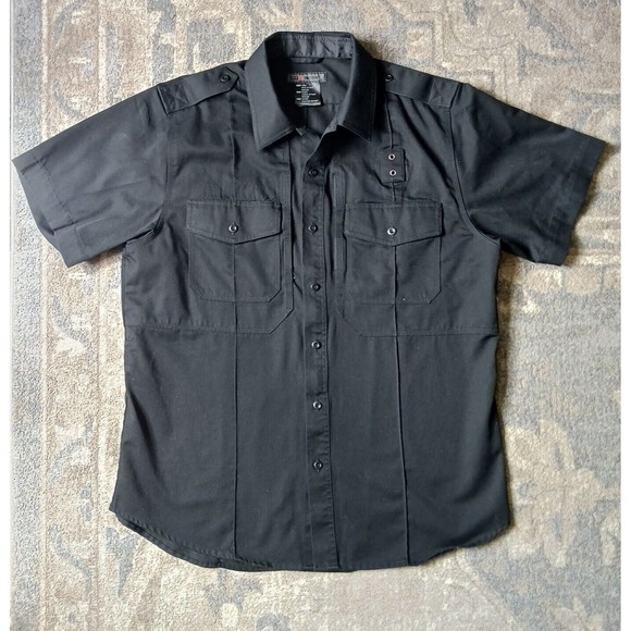 5.11 Tactical L Short Sleeve Shirt Military Utility Button Up Conceal Pockets - Picture 1 of 14